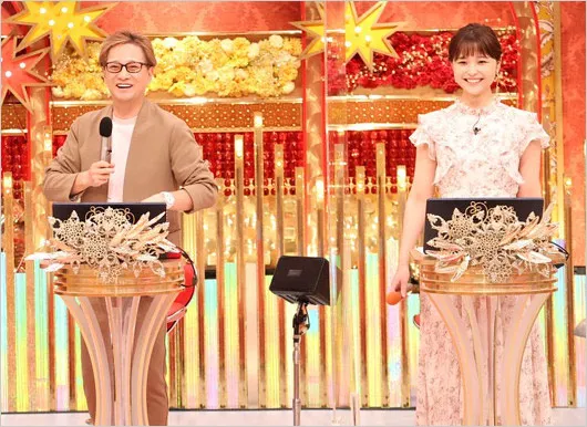 中居正広さんと渡邊渚さんが二人並んだ写真