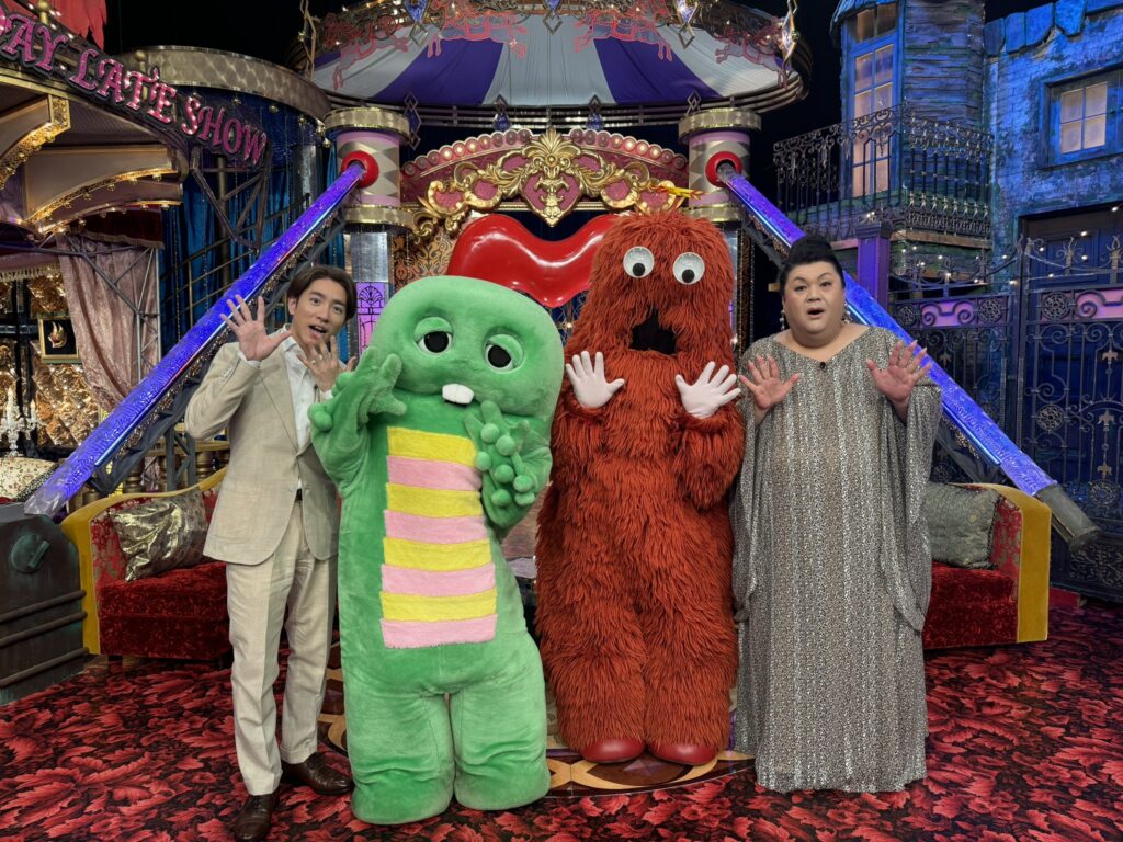 ガチャピンムックが「月曜から夜ふかし」に出演写真