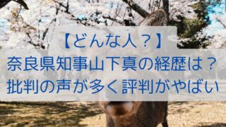 【どんな人？】奈良県知事山下真の経歴は？批判の声が多く評判がやばい