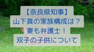 【奈良県知事】山下真の家族構成は？妻も弁護士！双子の子供について